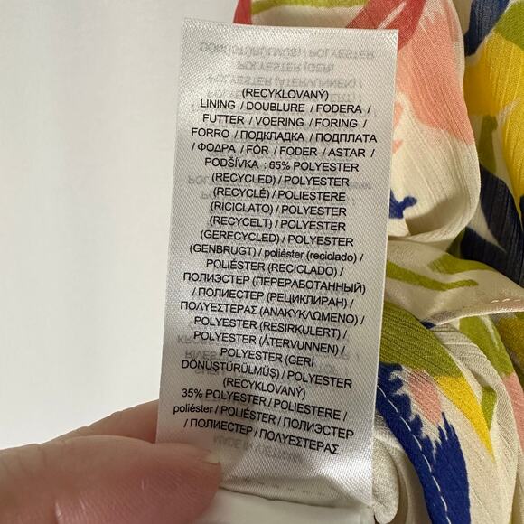 Lauren Ralph Lauren Floral Ruffle Trim Georgette Skirt 18W Feminine‎ Cottagecore - Picture 8 of 11